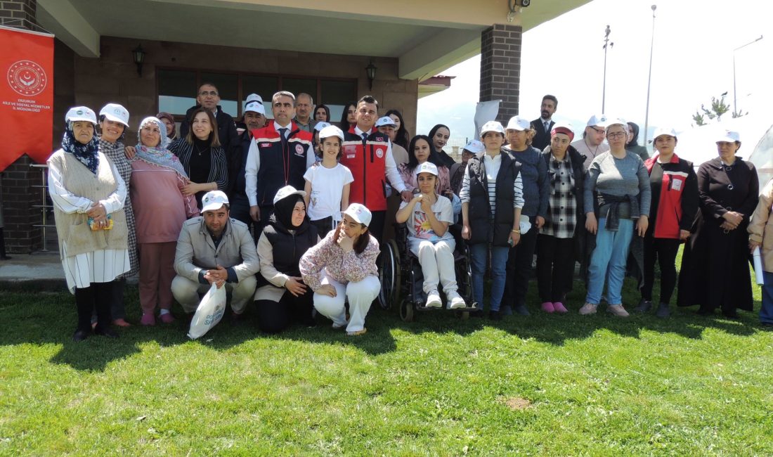 Erzurum’da ‘özel’ fidan dikme etkinliği Erzurum Aile ve Sosyal Hizmetler